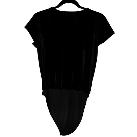 Jackson Rowe- Leo Henley Bodysuit- Black Velvet- Size Small - Picture 8 of 13